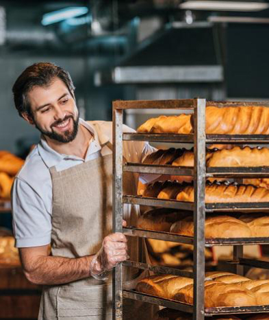 Photo of a smiling baker